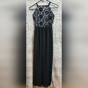 *NWOT* Contrast Lace Split Thigh Cami Dress